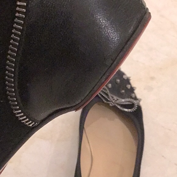 😷Christian LouBoutin Paris studded and zippered flats - Picture 8 of 10